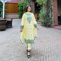 Lemon Zest Chickenkari Hand-Painted 3-Piece Set