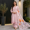 Pink Petal Cotton Net 3-Piece